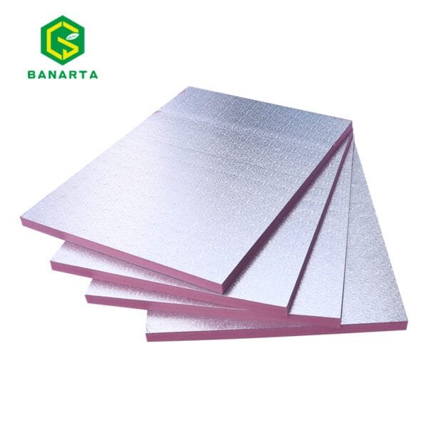 Foil faced foam board with aluminum faced XPS panel for insulation assemblies