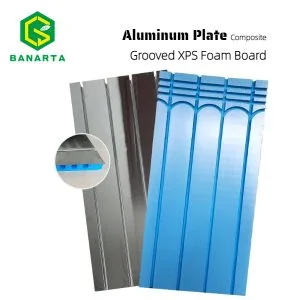 XPS underfloor heating panel for radiant floor heating projects
